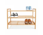 3 Tier Stackable Bamboo Shoe Rack - Anko