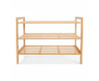 3 Tier Stackable Bamboo Shoe Rack - Anko