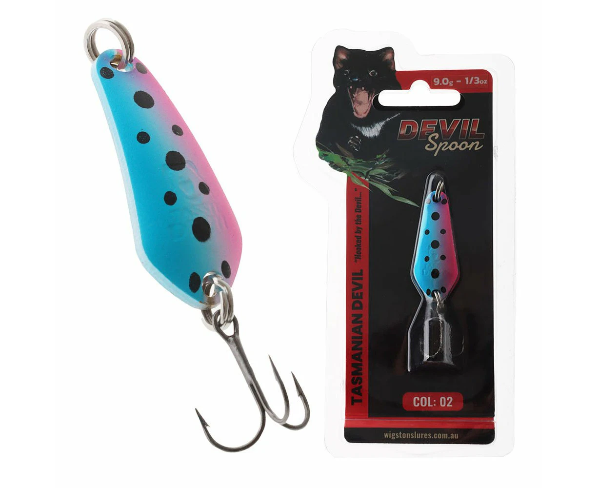 Tasmanian Devil Devil Spoon Lure 02 9.0g Rainbow Trout