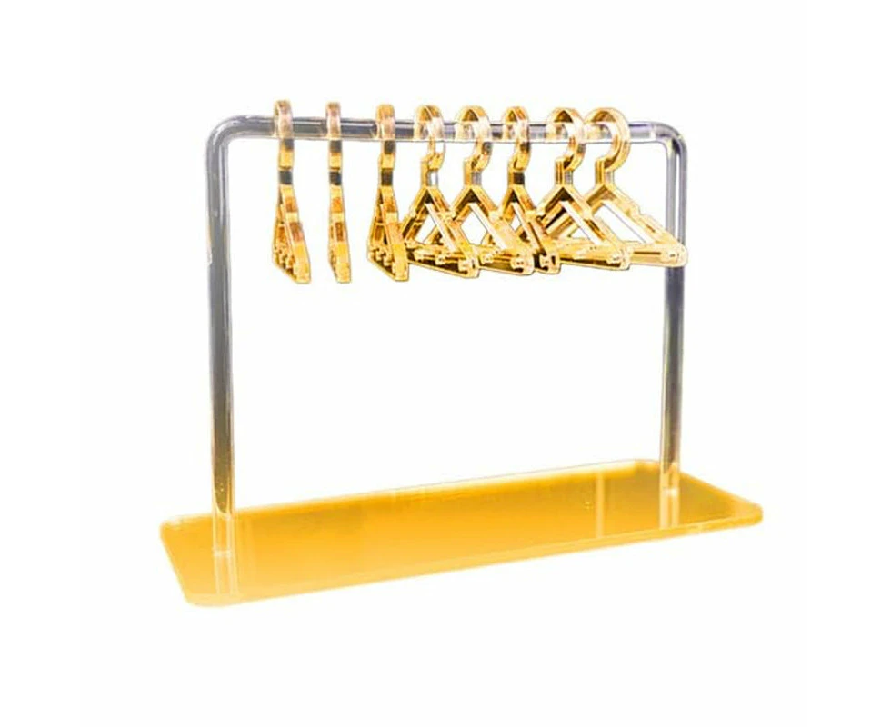 Acrylic Earring Hanger Jewelry Organizer Rack - Gold