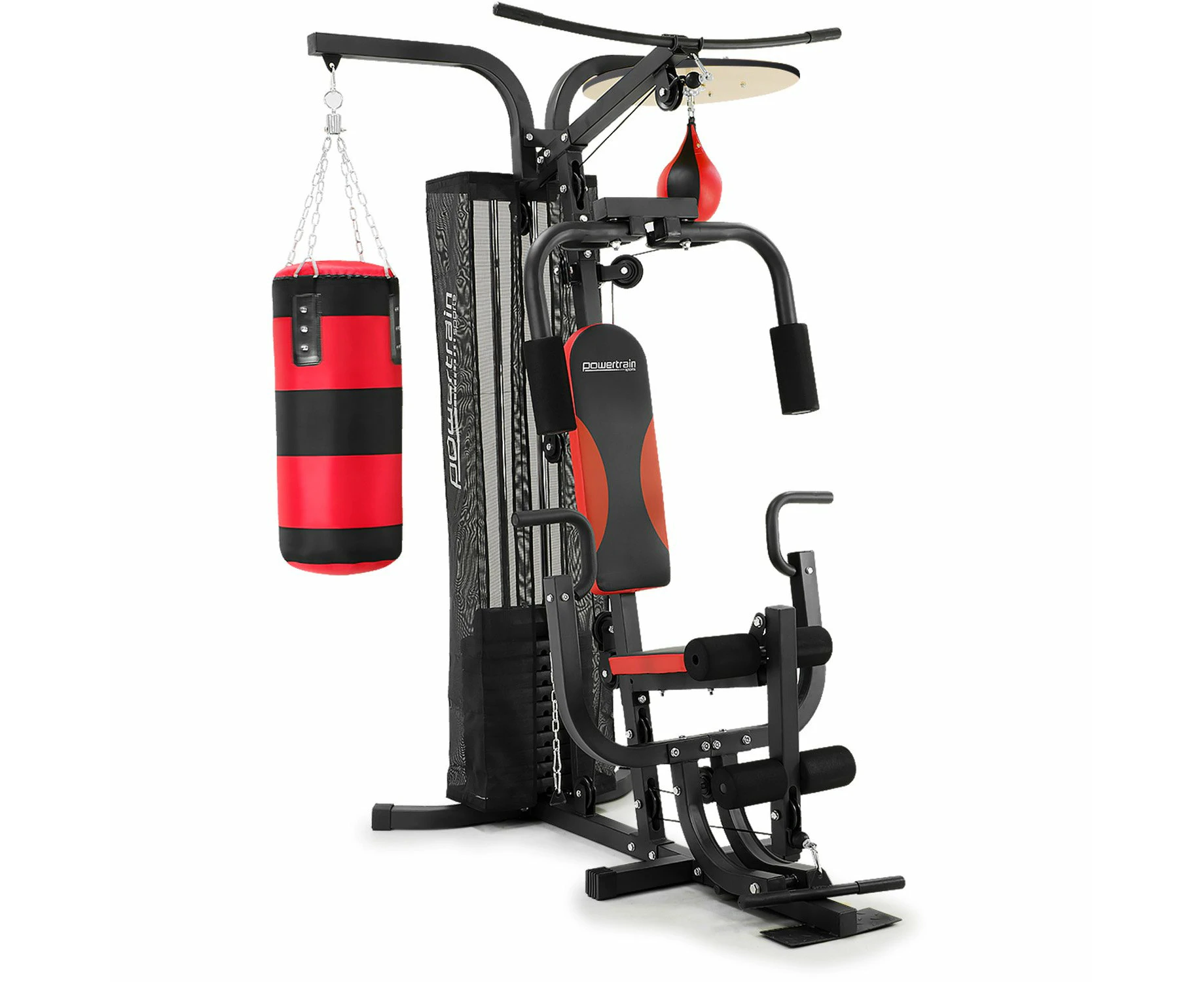 Home Gym Multi Station with Boxing Punching Bag Speed Ball Powertrain