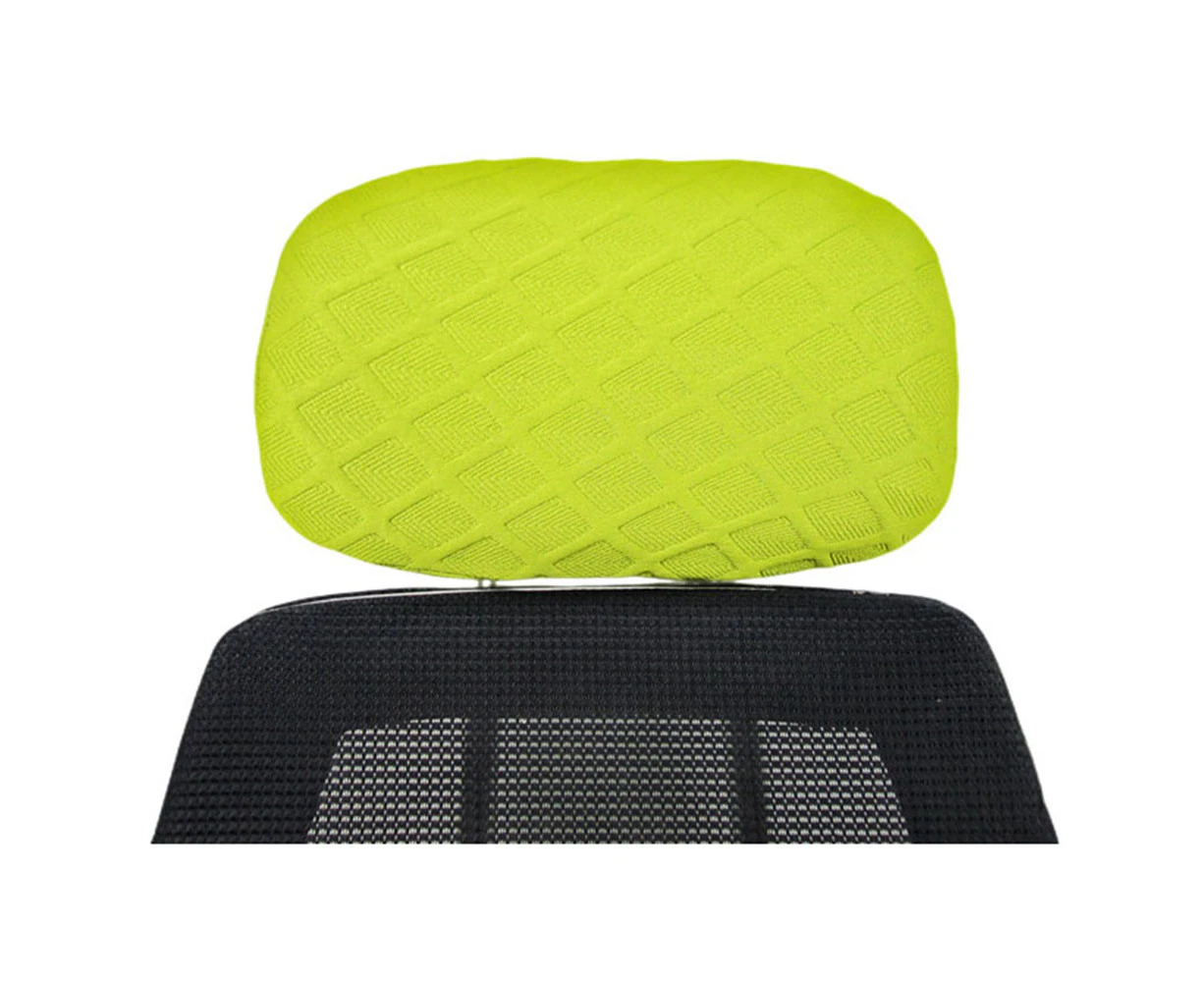 Waterproof Elastic Sports Chair Head Pillowcase Chair Office Swivel Chair Head Cover Dust-proof Stain-proof Soft Stretchy Cover For Office Chairs - Fluorescent green