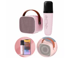 Portable Karaoke Speaker Machine with 6 Sound Effects - Blue