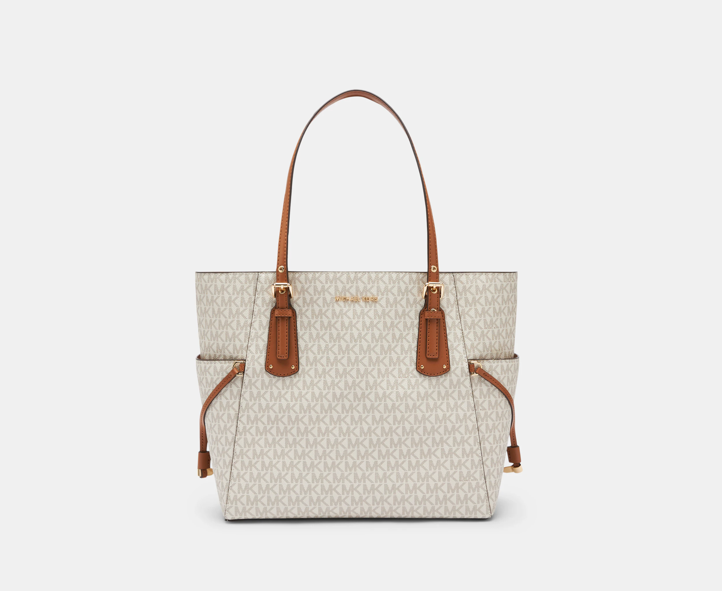 Michael Kors Voyager East West Signature Tote Bag - Vanilla