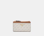 Michael Kors Jet Set Charm Slim Card Case - Vanilla/Acorn