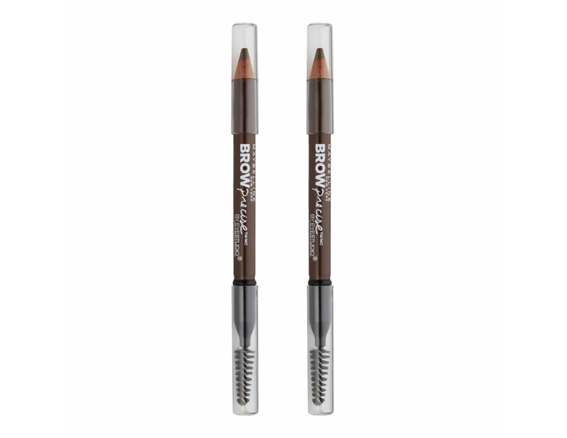 Maybelline Brow Precise By Eyestudio 600mg Shaping Pencil 255 Soft Brown 2 Pack