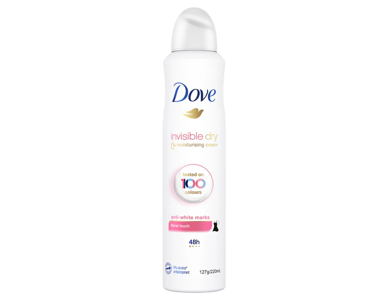 Dove Antiperspirant Invisible Dry Floral Touch Aerosol Deodorant 220ml