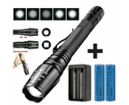 990000LM Super Bright Police Tactical Flashlight T6 LED Torch Light and Charger