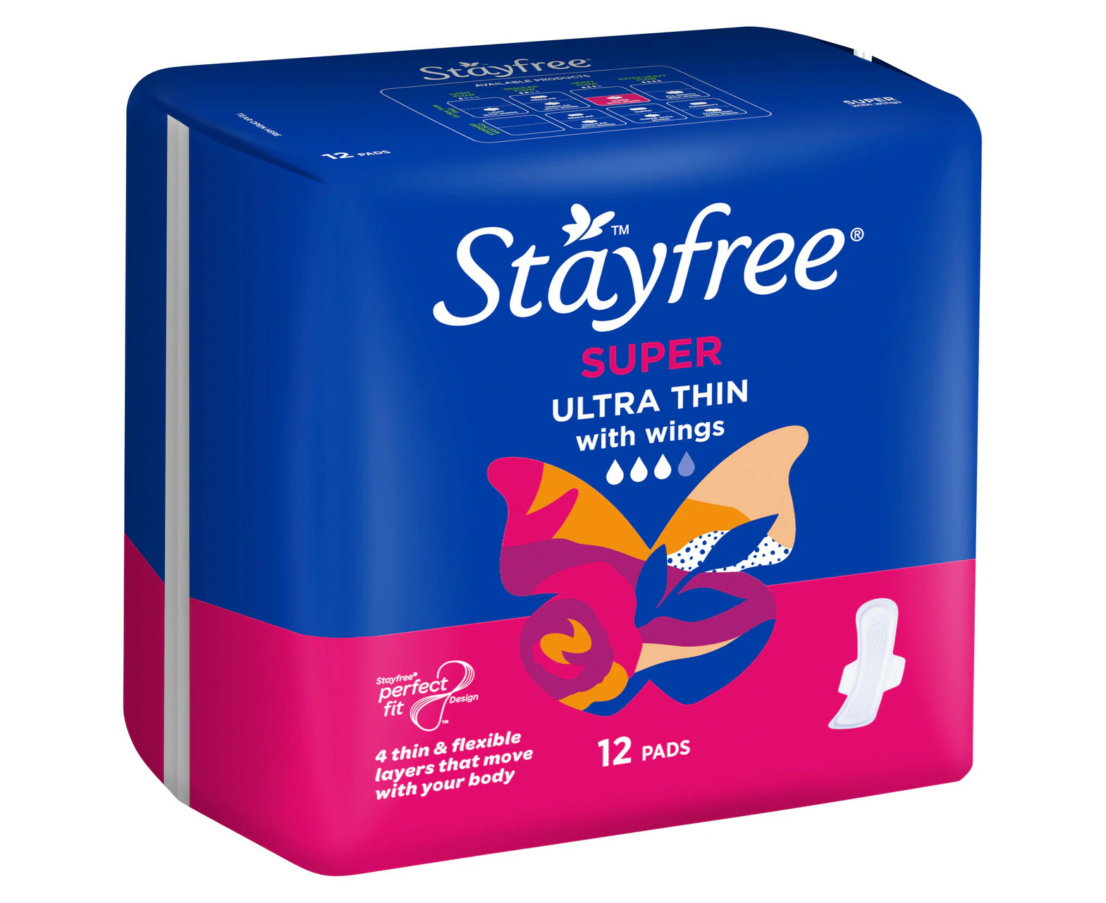 Stayfree Ultra Thin Super Wings 12