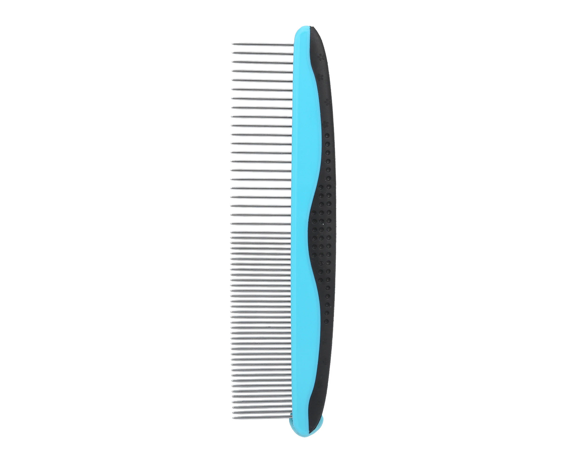 Pet Comb Stainless Smooth Steel Needle Dogs Puppy Hair Comb Remove Knots Tangles(Bluerow Comb )