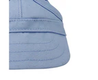 Pet Dog Cat Baseball Outdoor Cap Sunbonnet Adjustable Stripe Summer Travel Sport Hat (Blue S)