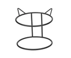 Raised Pet Bowls Cute Cat Ears Shape Stainless Steel Elevated Dog Feeder Bowl With Stand For Cats Dogs