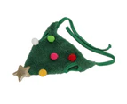 Christmas Pet Hat Colorful Christmas Accessories Pet Adjustable Headwear Cute Dog Cat Headwear large green
