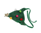 Christmas Pet Hat Colorful Christmas Accessories Pet Adjustable Headwear Cute Dog Cat Headwear large green