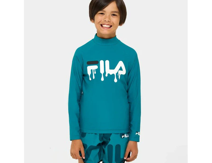 Fila Swim Rash Vest - Kirby - Blue