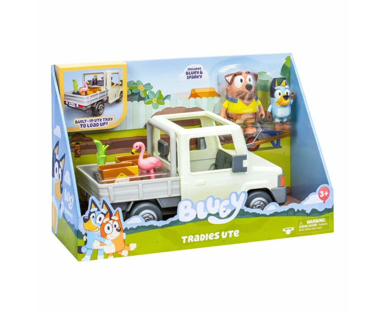 Bluey S10 Tradies Ute Vehicle And Figures Kids/Childrens Toy Playset 3y+