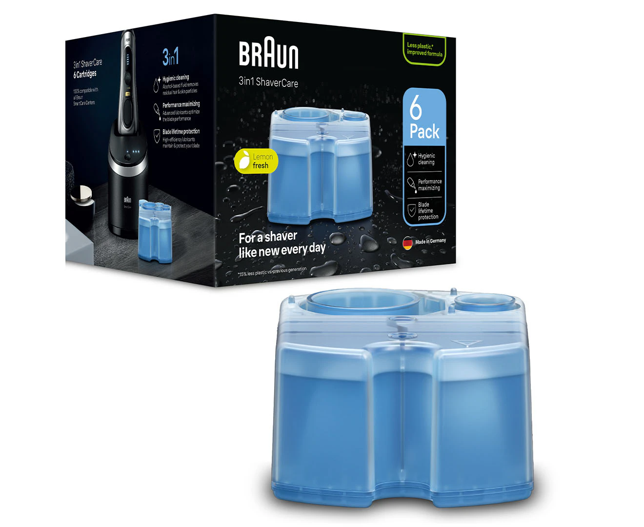 Braun 3in1 ShaverCare Cartridges 6-Pack