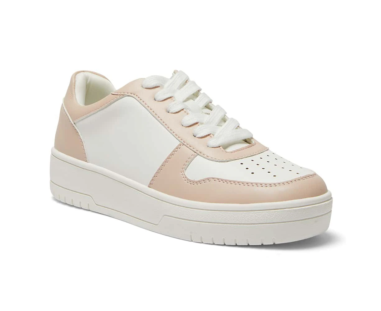 Womens Footwear Sandler Fraser White/Blush Smooth Sneaker