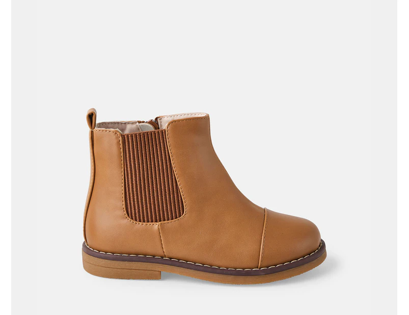 Walnut Melbourne Toddler/Kids' Jack Boots - Tan