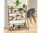 Livsip Plant Shelf Rack Display Stand 4-tier Flower Pot Holder Indoor Outdoor