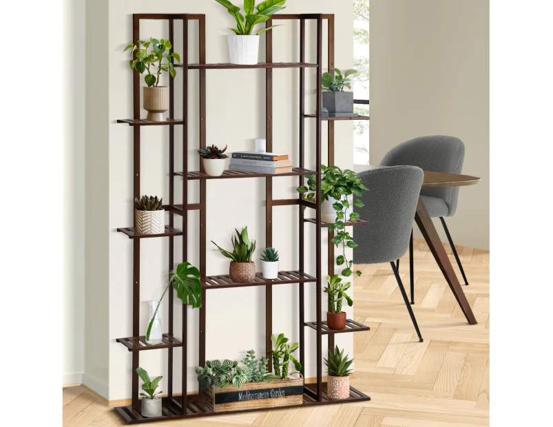 Livsip Plant Stand Bamboo Flower Pots Holder Display Rack 7-tier Planter Shelf