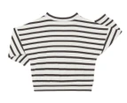 Bonds Baby Wide Needle Rib Pullover Sweatshirt - La Femme Nikita/Marscarpone