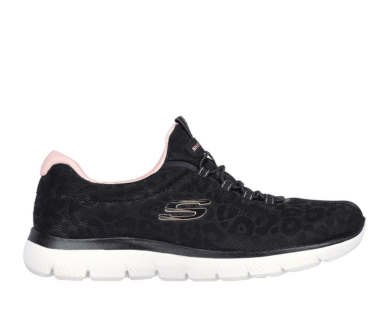 Skechers Women's Summits Sparkling Spots Sneakers - Black/Rose Gold