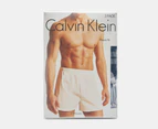 Calvin Klein Men's Woven Boxers 3-Pack - Navy/Blue/Check