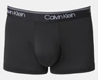 Calvin Klein Men's Microfibre Stretch Low Rise Trunks 3-Pack - Black/Beige/Navy