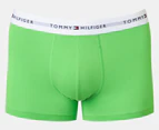Tommy Hilfiger Men's Signature Cotton Essentials Trunks 5-Pack - Blue/Jade/Lime/Yellow/Orange