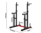 Finex Squat Rack Adjustable Weight Bench Press Barbell Bar Stand Weight Lifting