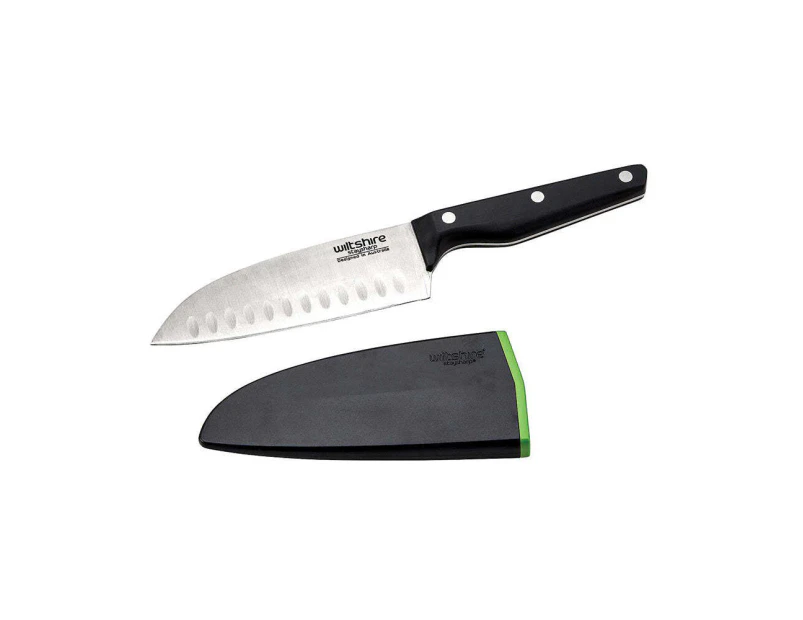 Wiltshire Staysharp MK5 Triple Rivet Handle Sharp Kitchen Santoku Knife 15cm