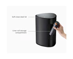 Joseph Joseph EasyStore Luxe 5L/25.5cm Pedal Bin Stainless Steel Matt Black