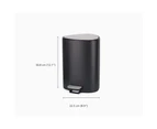 Joseph Joseph EasyStore Luxe 5L/25.5cm Pedal Bin Stainless Steel Matt Black