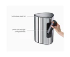 Joseph Joseph EasyStore Luxe 5L/25.5cm Rubbish Pedal Bin Stainless Steel Silver