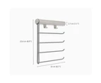 Joseph Joseph Orderly Belt/Tie/Scarf Hanging Rail Closet Organiser 23cm Ecru