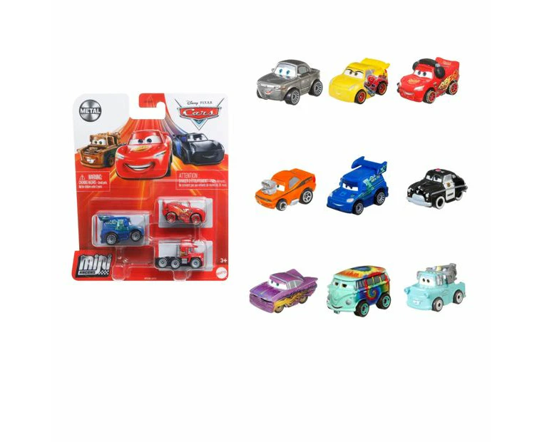 Disney Pixar Cars Mini Racers 3-Pack - Assorted*