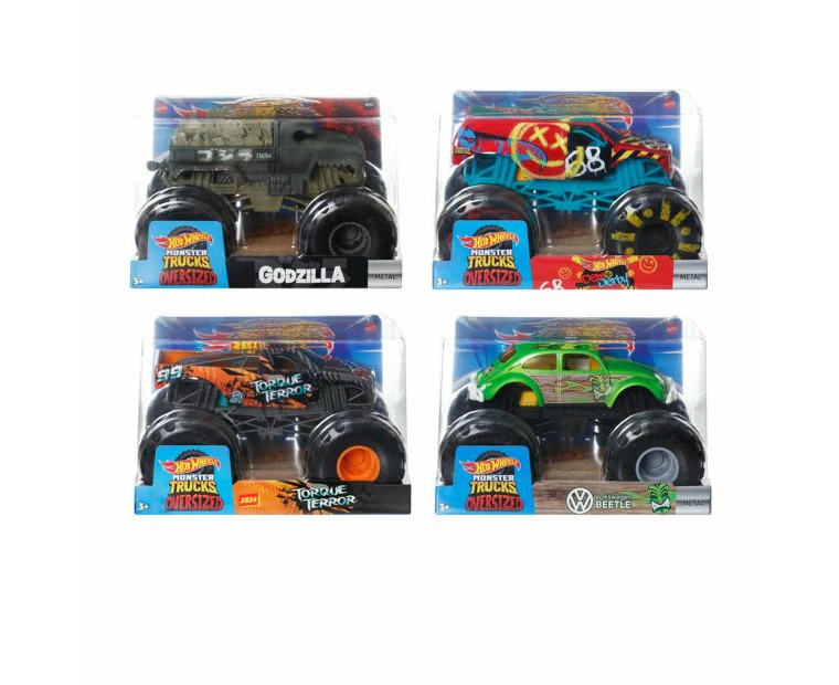 Hot Wheels Monster Trucks 1:24 Scale Die-Cast -  Assorted*