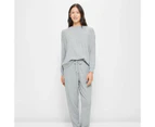 Target Cosy Rib Knit Sleep Jogger Pants - Grey