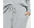 Target Cosy Rib Knit Sleep Jogger Pants - Grey