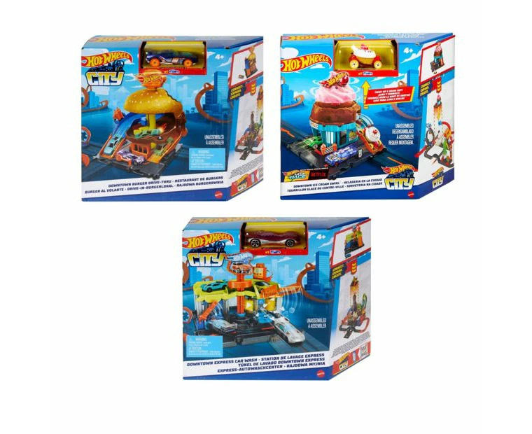 ​Hot Wheels City Downtown Playset - Assorted*