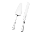 2pc Stanley Rogers Baguette Cake Knife & Server Utensil Set Stainless Steel