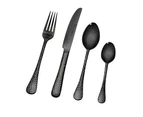 24pc Stanley Rogers Bolero Onyx Stainless Steel Cutlery Tableware Party Set