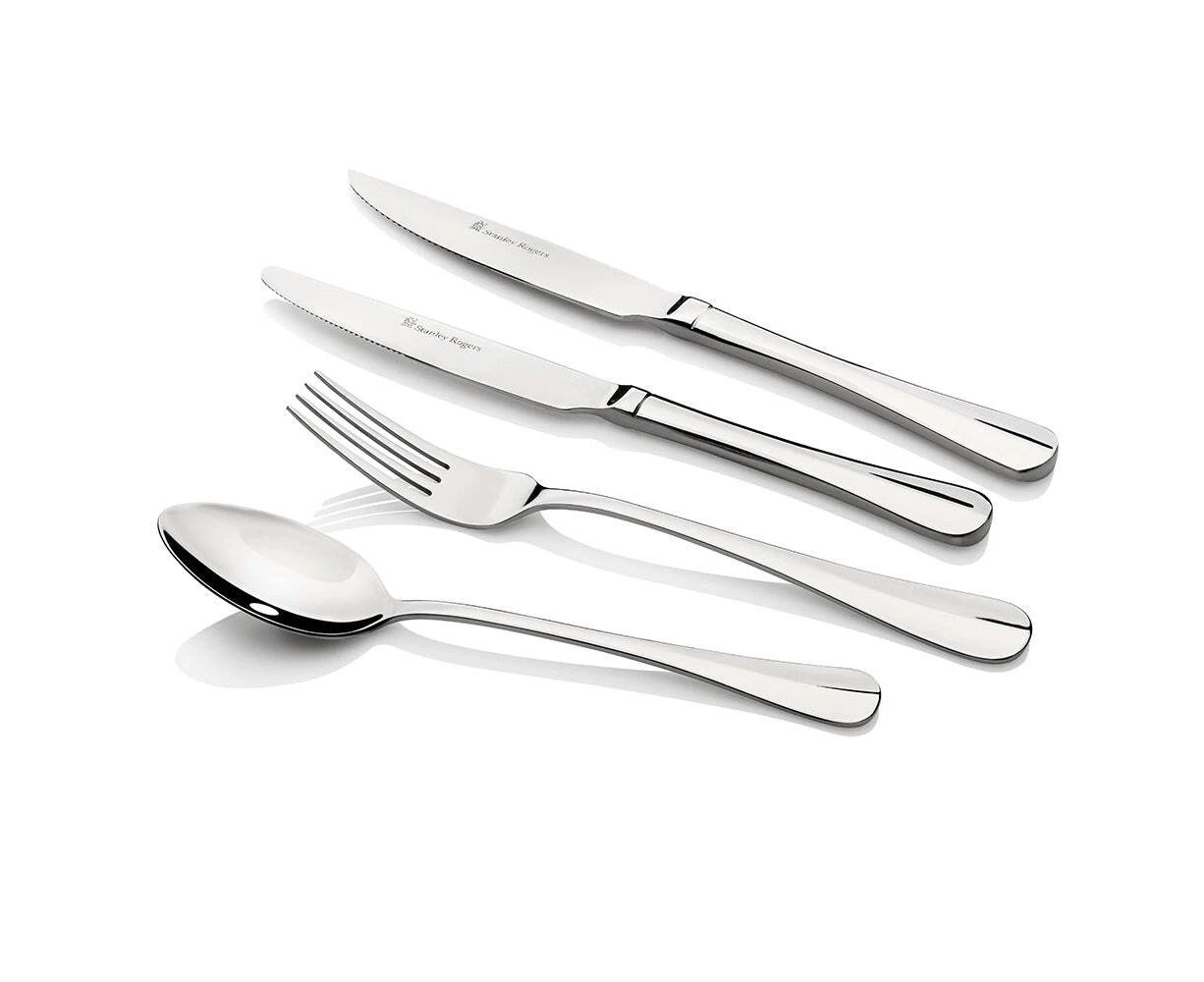 40pc Stanley Rogers Baguette Stainless Steel Cutlery Family Dinner Party Set