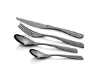 Stanley Rogers Soho Onyx 24pc Stainless Steel Cutlery Family Dinner Party Set