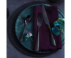 Stanley Rogers Soho Onyx 24pc Stainless Steel Cutlery Family Dinner Party Set