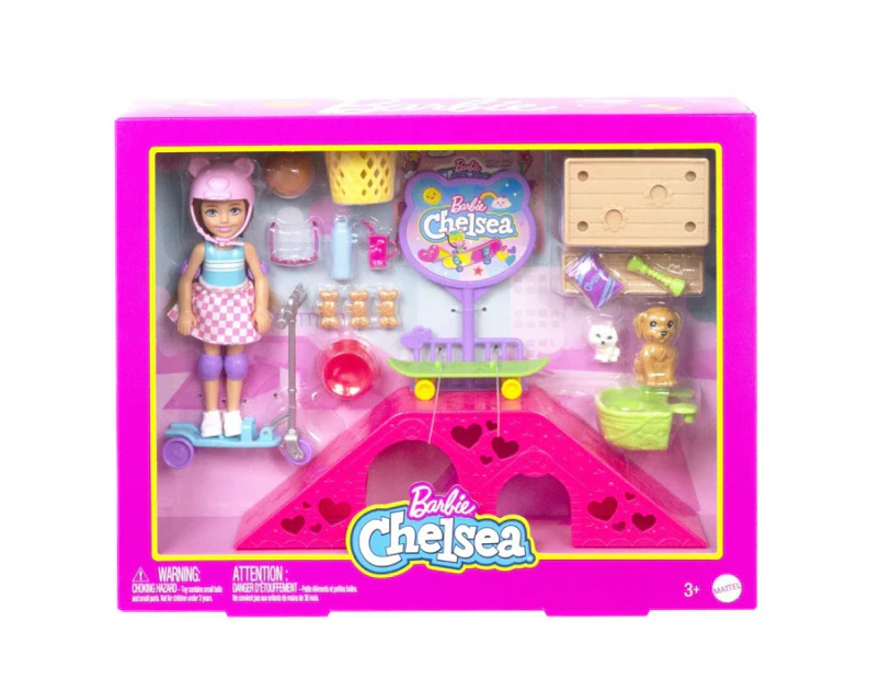 Barbie Chelsea Skatepark Playset 31x7x24cm