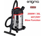 Enigma 2000W 30L Wet & Dry Vacuum Cleaner and Blower Industrial commercial cyclonic bagless