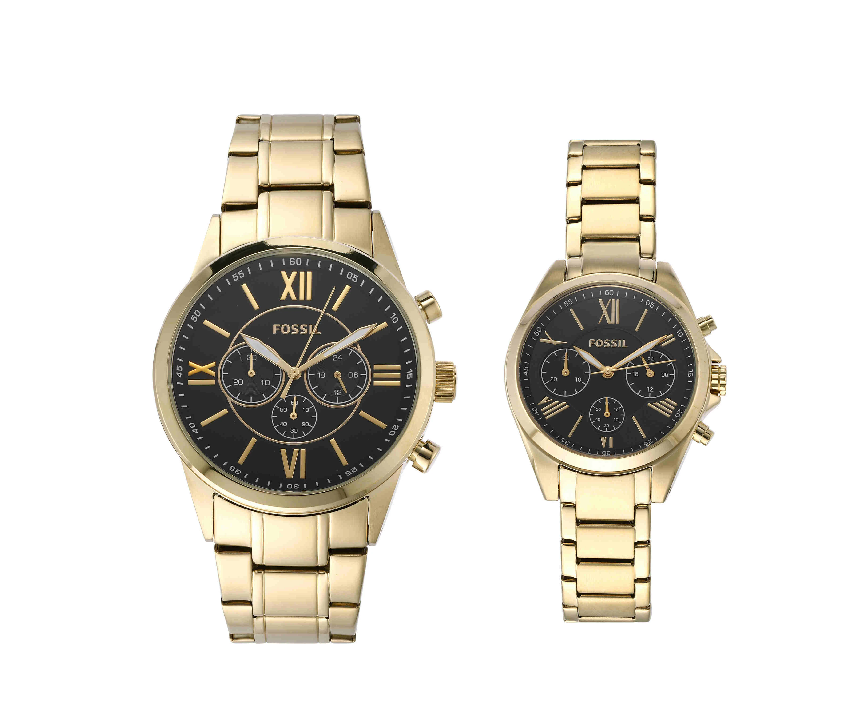 Fossil Modern Courier Gold Watch Set BQ2400SET