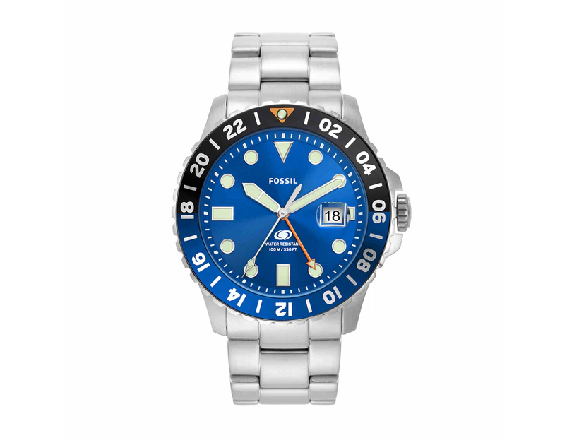 Fossil Fossil Blue Silver Watch FS5991